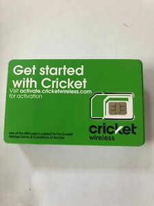 LOT of 20 New Cricket 4G LTE 5G Triple Cut Good For Activation SKU: SGMN4025