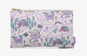 Nuevo con etiquetas Bolso de maquillaje Loungefly Disney Alicia en el País de las Maravillas mapa bolsa de lápiz cosméticos - Imagen 1 de 3