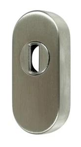 SN-TEC Schutzrosette/Schieberosette / Zylinderschutz oval mit Kernziehschutz 14, - Bild 1 von 3