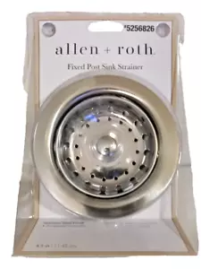 Allen + Roth Fixed 4-1/2" Spazzola rifiuti post lavello finitura acciaio inox - Foto 1 di 6