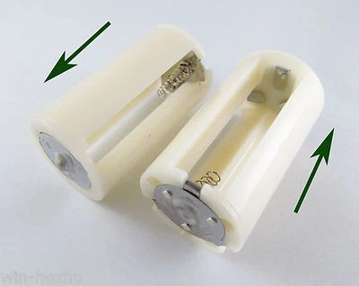 50 Soporte Adaptador Batería Paralela 1.5V Salida Estuche Caja Convertir 3 AA a 1 D Tamaño Foto 1 de 3