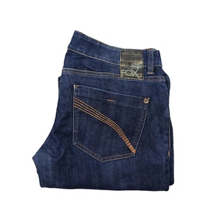 Fox Women Jeans Blue Denim Size W 30 AU 14 Pants Skinny Fit Low Rise Casual 90's - Picture 1 of 22