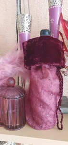 Stoff Seide Beutel Tasche 1 Flasche Geschenkverpackung Brigitte von Boch Wein - Bild 1 von 8