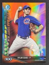 Dylan Cease 2017 Bowman Chrome Scouts Top 100 Orange Refractor /25 WHITE SOX