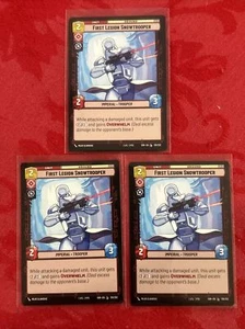 3x Star Wars Unlimited 130/252 - First Legion Snowtrooper - SoR x3 - Picture 1 of 6