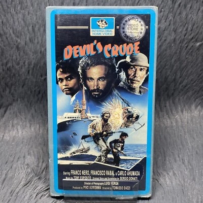 Devil's Crude VHS Tape 1971 Interglobal Home Video Franco Nero Full Flap Sealed - Image 1 of 4