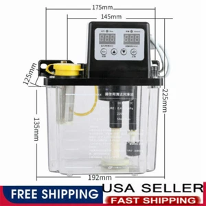 Automatic Lubrication Pump Electric Dual Digital Display Oiler NC Pump 2L 110V - Picture 1 of 4
