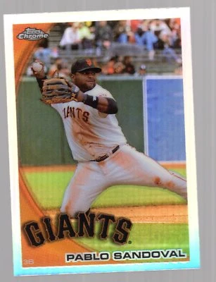 2010 Topps Chrome Refractors #62 Pablo Sandoval - NM-MT - Image 1 of 2