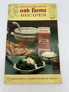 Oak Farms Vintage Recipes Vintage Cookbook Pamphlet Dairy 1960s Paperback - Picture 1 of 8