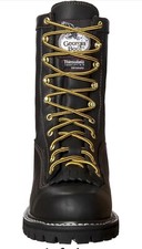 Georgia Boot Men's Insulated Low Heel Logger Work Boot - Round Toe - G8040