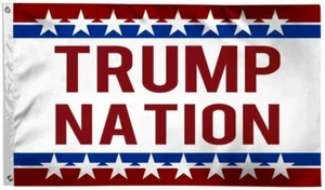 3x5 Trump Nation Flag 5x3 Banner Grommets MAGA 2024 BIDEN SUCKS FLAG - Picture 1 of 3