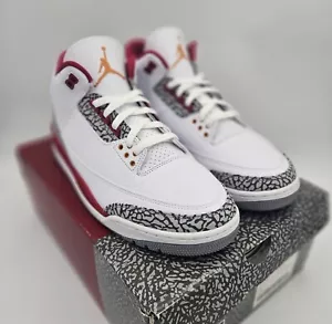 Taglia 11,5 - Jordan 3 Retro Mid Rosso Cardinale IN MANO RTS - Foto 1 di 16
