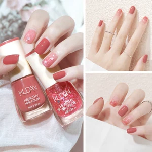 Waterproof Nail Varnish Gel Quickdrying SolidColor Nail Polish Without UV Lamp e - Picture 1 of 23