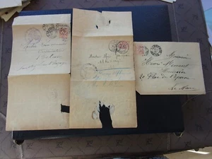 FRANKREICH - 1 Briefumschlag 1901 2 Briefe 1901 (B29) - Bild 1 von 2