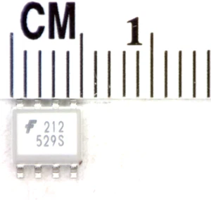 1 pc, MOC212M Optoisolator Transistor output with Base 2500Vrms 8-SOIC - Picture 1 of 2