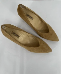 Paul Green Suede Leather Beige Nude Pump Size UK 5 US 7.5 - Picture 1 of 11