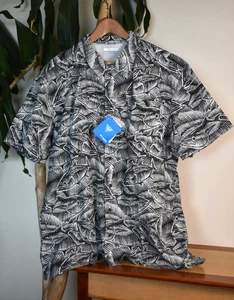 Columbia PFG Fish Print Vented Fishing Shirt Men's Large New! - Foto 1 di 11