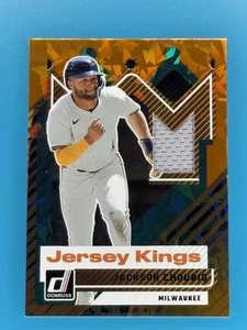2025 Panini Donruss #JK-JC Jackson Chourio Jersey Kings Milwaukee Brewers - Picture 1 of 2
