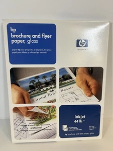 HP błyszcząca broszura/papier ulotkowy - 8,5x11 150 arkuszy, 44 funty. NOWY! - Zdjęcie 1 z 2