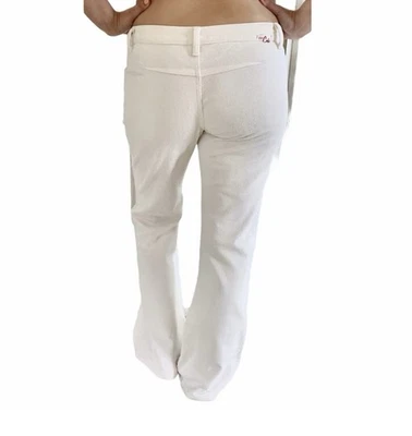 Vintage Blue Cult Cream Flare/ Bootcut Corduroys - Hemmed To Petite Length Y2K - Image 1 of 4