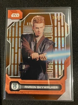 Topps Star Wars High Tek 2024 Anakin Skywalker Orange 20/25 - Image 1 of 2