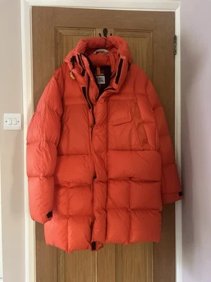PARAJUMPERS Polar Puffer Coat Jacket Knee Length Size L - Excellent Orange - Image 1 of 4
