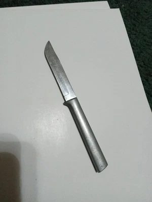 Vintage Small Size Boot Knife Decent Condition Very Sharp Unique Steel Handle US - Image 1 of 4