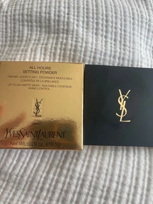 YSL Yves Saint Laurent All Hours powder makeup Amber  Smoothing foundation NEW  - Image 1 of 3