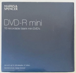 Mini DVD-R Discs ~ Pack of 10 ~ 1.4GB ~ 30 Mins ~ 4x Speed - Picture 1 of 3