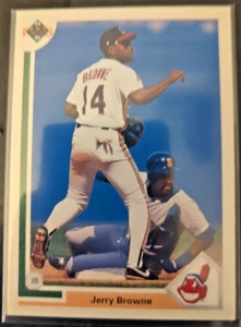 Jerry Browne "Cleveland Guardians". 1991 Upper Deck Baseball Card #116 - Picture 1 of 2