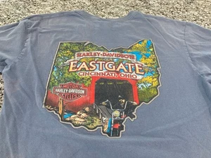 Camiseta De Colección Harley-Davidson Para Hombre XL Azul Eastgate Motocicleta Cincinnati, Ohio EE. UU. - Imagen 1 de 7