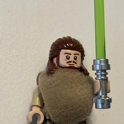 Lego Star Wars Qui-Gon Jinn Minifigura sw1334a Variante Marrón Rojizo Desde 75383 Foto 1 de 3