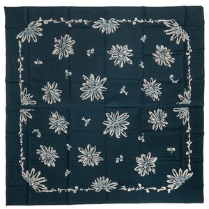 De Colección Enorme Algodón Japonés Furoshiki Roketsu Resistente a la Cera Índigo Teñido: 139 X 142 cm - Imagen 1 de 5