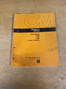 John Deere 670B 672B Motor Grader Owner Operator Maintenance Manual OMT103374 - Bild 1 von 7