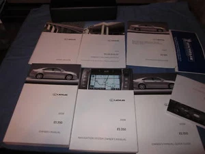 2008 LEXUS ES 350 OWNERS MANUAL OWNER'S ES350 SET + NAV - Picture 1 of 1