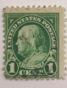 1 cent Franklin Zähung 11, gestempelt - Bild 1 von 3