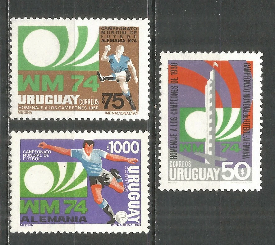 Uruguay 1974 year mint stamp MNH(**) soccer football - Image 1 of 1
