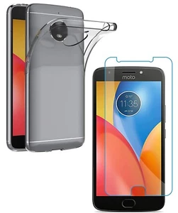 VERRE TREMPÉ + COQUE ANTICHOC TRANSPARENTE Pour MOTOROLA MOTO E4 PROTECTION E 4 - Photo 1 sur 11