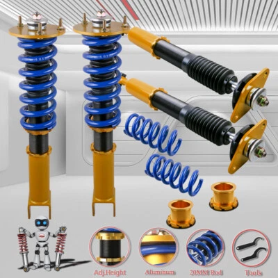 Front & Rear Coilover Struts Adj. Height For 06-10 Chrysler 300C Challenger SRT8 - Image 1 of 4