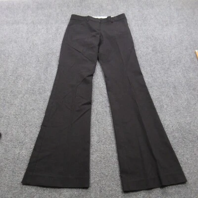 Theory Pants Womens 28 x 33 Black Flare Stretch Career Minimalist Trousers - Image 1 of 4