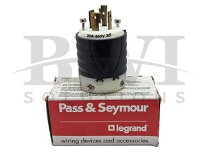 NEW Legrand Pass Seymour L1620-P Turnlok Plug 20A, 3PH, 480V, 3P, 4W, L1620P - Picture 1 of 7