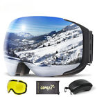 Lot de lunettes de ski magnétiques UV400 protection anti-brouillard snowboard lunettes de ski