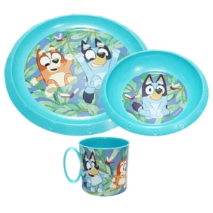 Bluey Bingo Kinder Geschirr-Set 3 tlg Becher Teller Schüssel - Bild 1 von 4