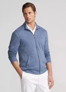 RLX Ralph Lauren Golf Full Zip Wicking Stretch Jacket Blue Heather Men's XL - Picture 1 of 12
