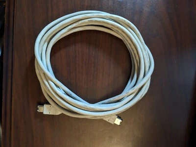 15ft FIREWIRE CABLE 6 PIN to 6 PIN E101344 AWM STYLE 20276 28AWG VW-1 IEEE 1394 - Image 1 of 4