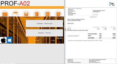 Rechnungen erstellen schreiben Software Apple macOS Sequoia Tahoe Sonoma Windows - Bild 1 von 4