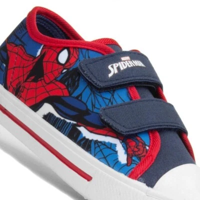 Spiderman Kinder Jungen blau tief geschnittene Canvas-Turnschuhe