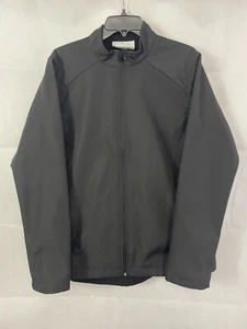Page & Tuttle Golf Jacket Size 2XL Black Full Zip Pockets Waterproof Wind Resist - Picture 1 of 14