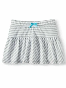 Wonder Nation Girls Pull On Knit Scooter Skort Size X-Small (4-5) Gray Stripe  - Picture 1 of 2