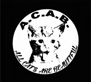 ALL CATS ARE BEAUTIFUL  Patch / Aufnäher NEU Punk Skinhead Oi FCK CPS  ACAB COPS - Imagen 1 de 1